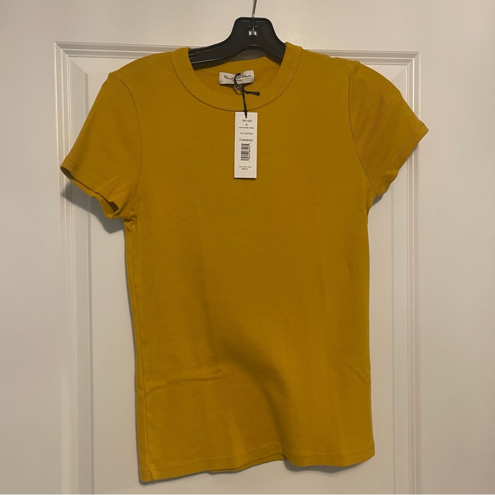NWT Michael Stars Mustard Yellow Women's T-Shirt